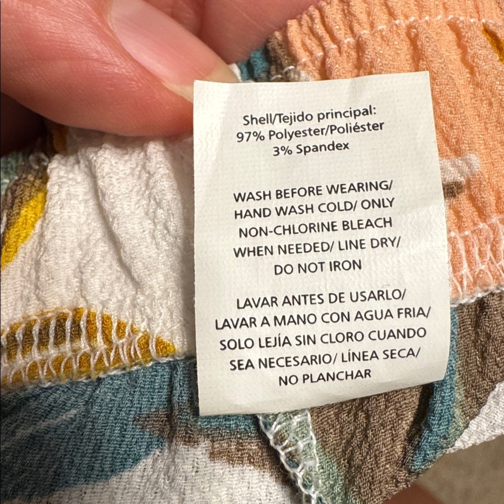 NWT WNS Fresh Water Tropical Swim Slide Slit Pants Sz Large - Picture 5 of 5